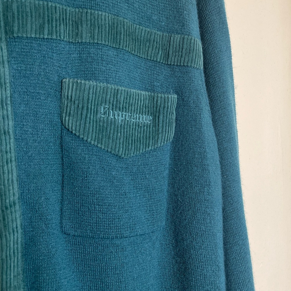 Supreme Corduroy Detailed Zip Sweater - Picture 5 of 10